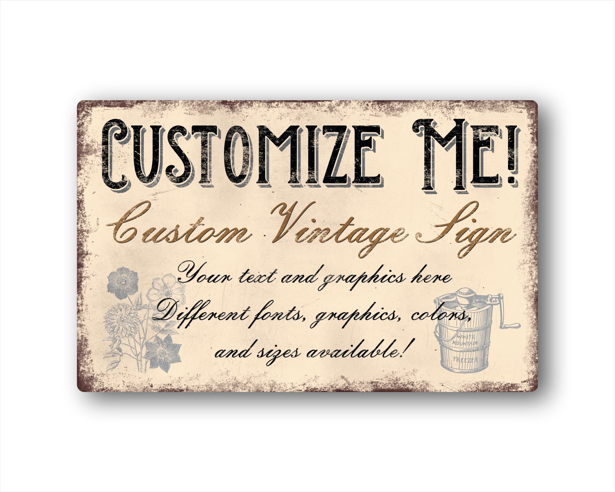 custom vintage farmhouse sign for sale