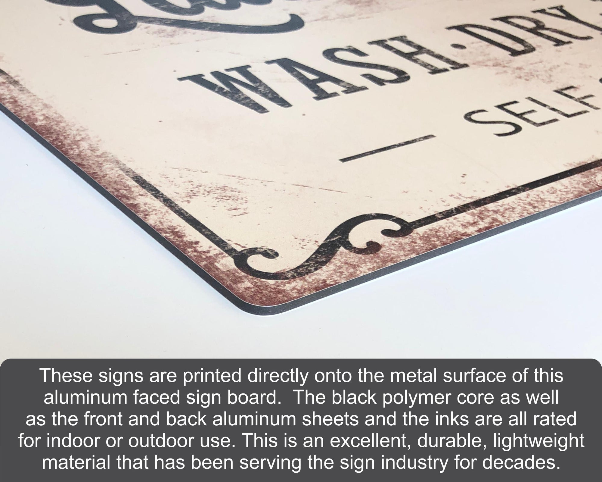 custom vintage metal sign