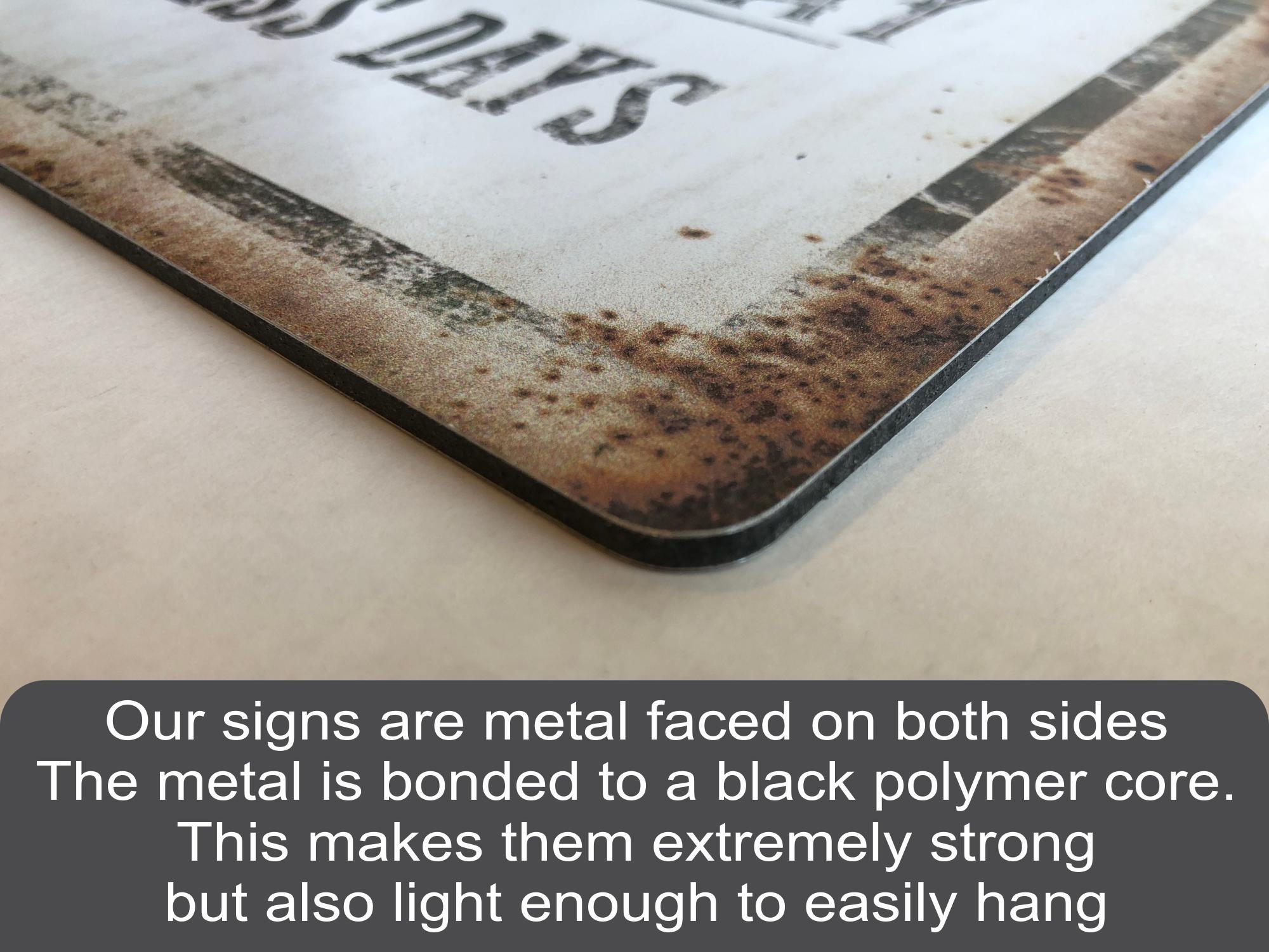 Garage: Personalized Vintage Rectangular Metal Sign