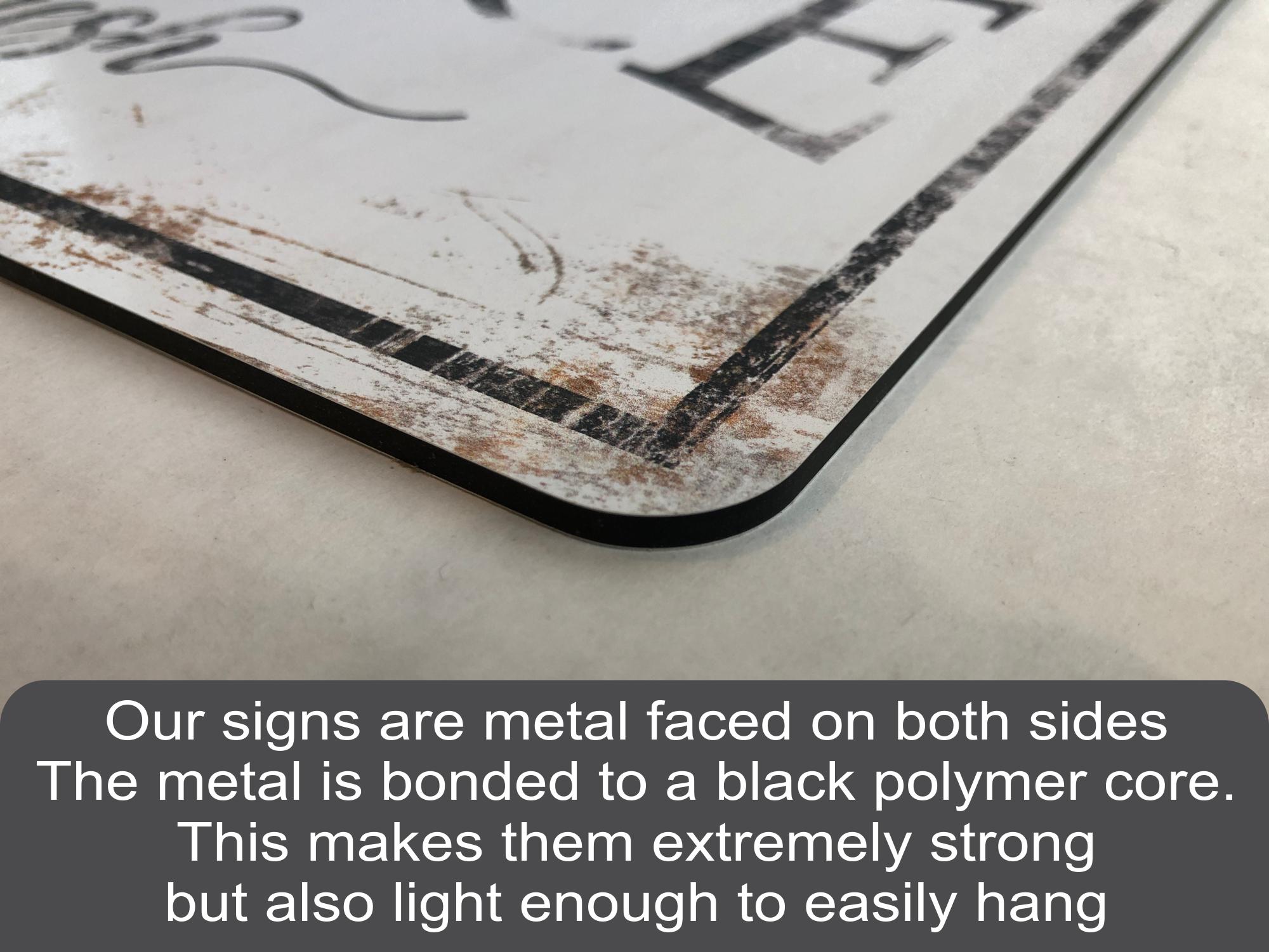 She Shed: Semi Custom Rectangular Metal Sign