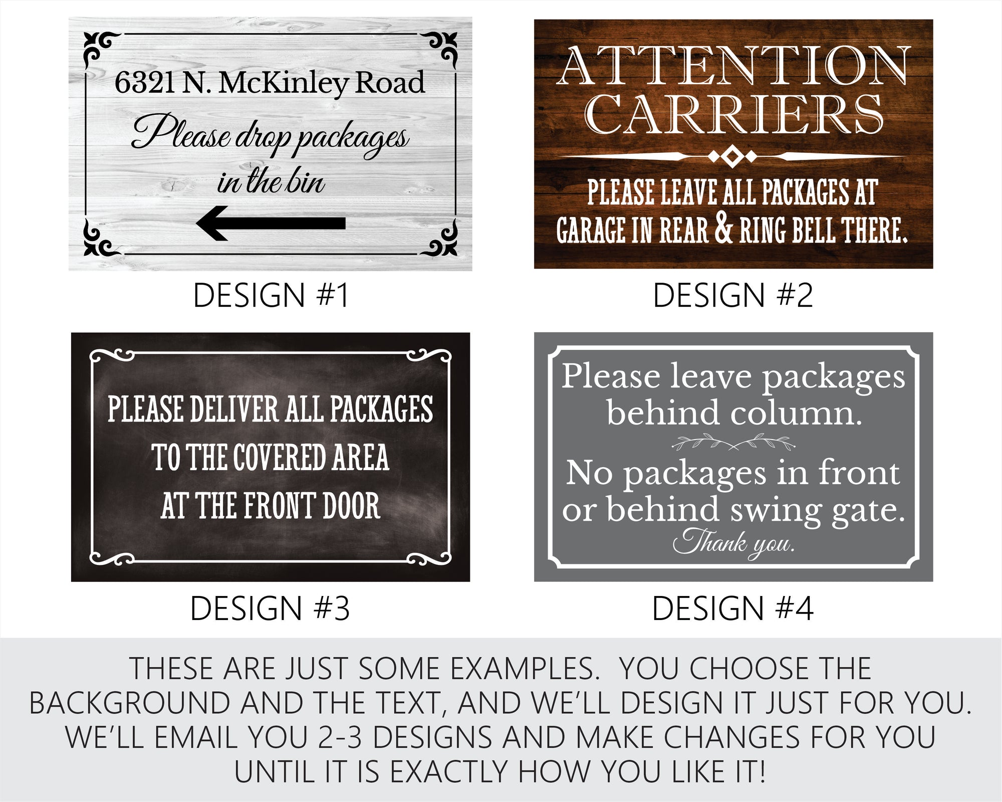 Custom Metal Address Sign