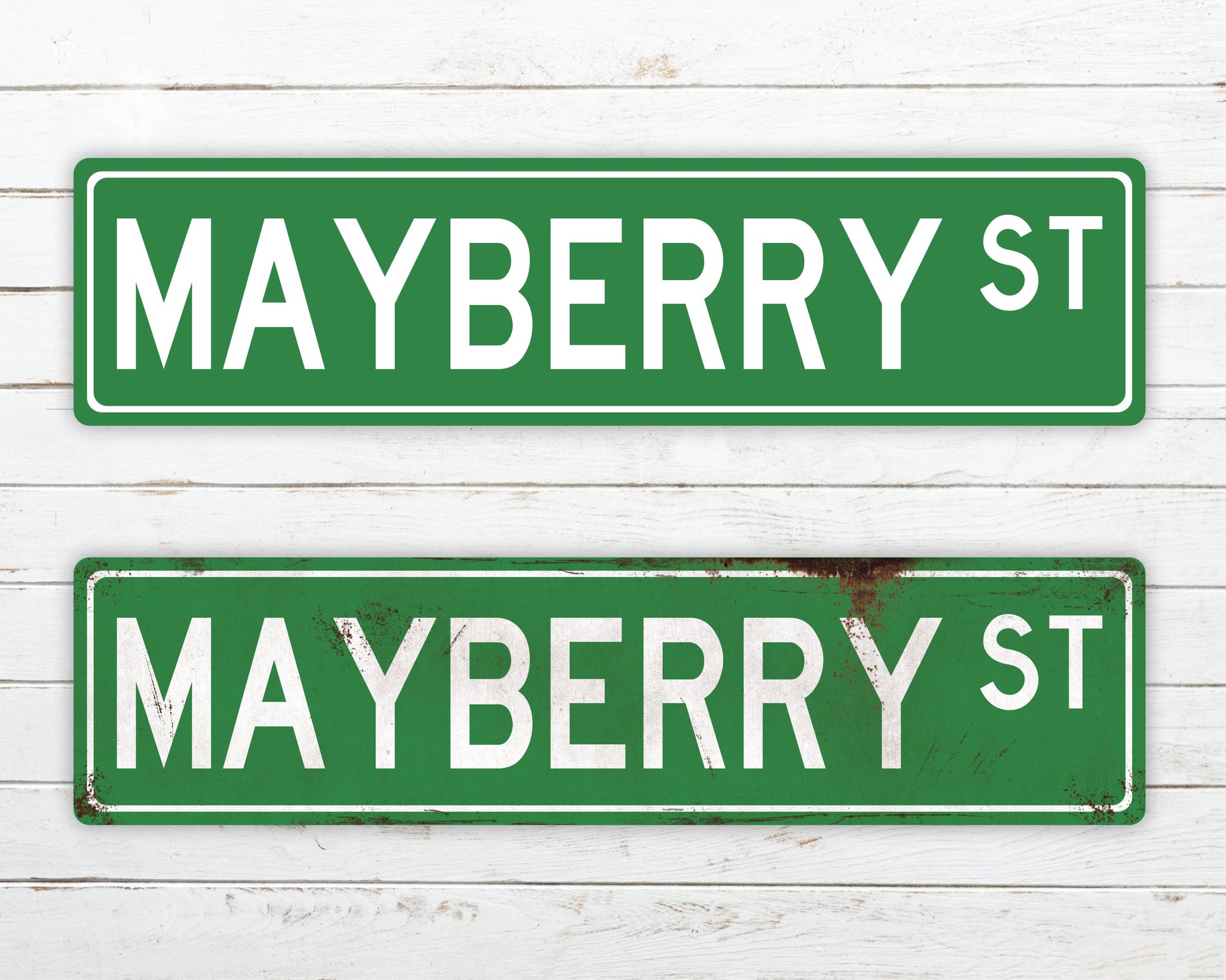 Personalized Metal Street Sign for Wall