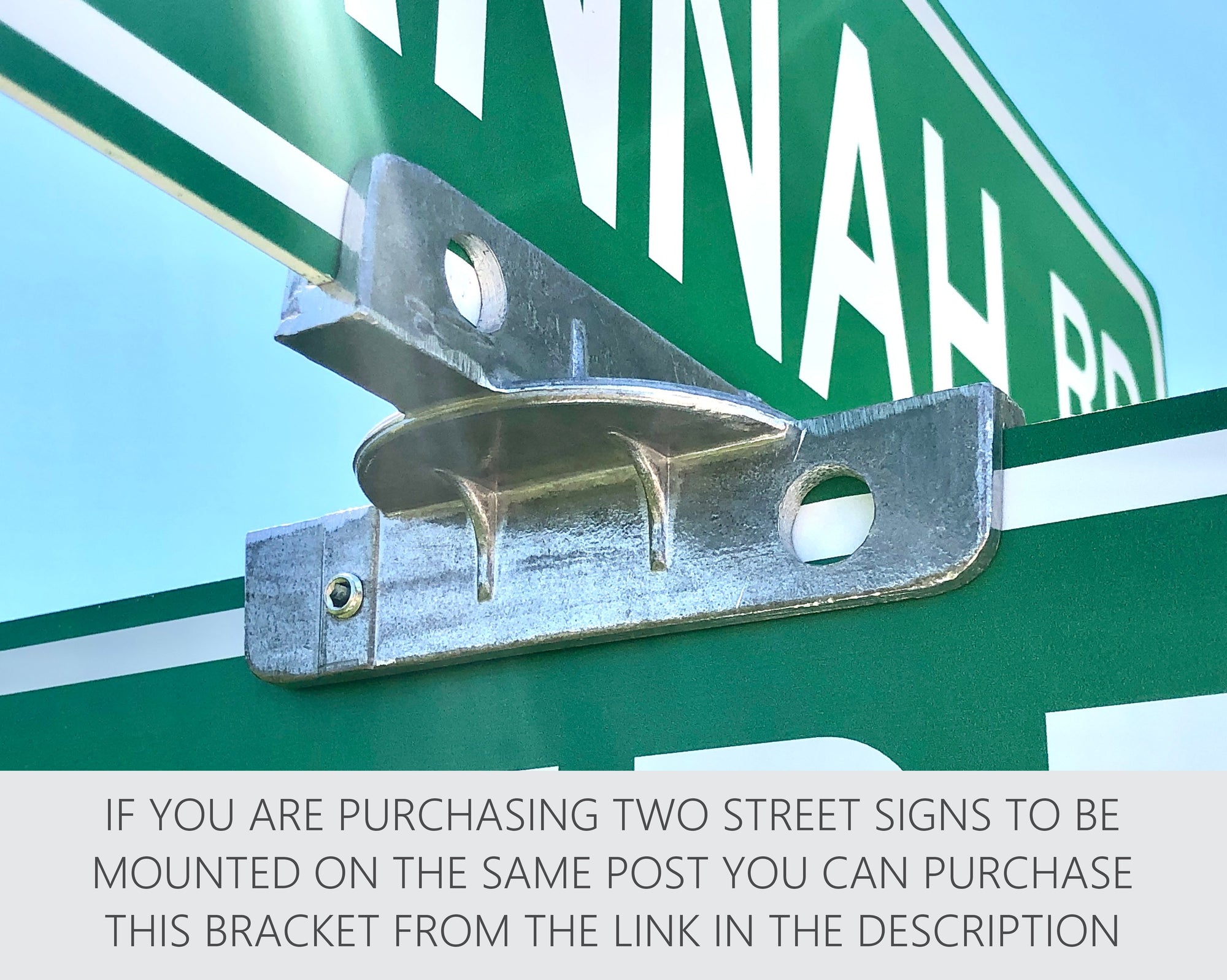Upper Bracket For Two Street Signs